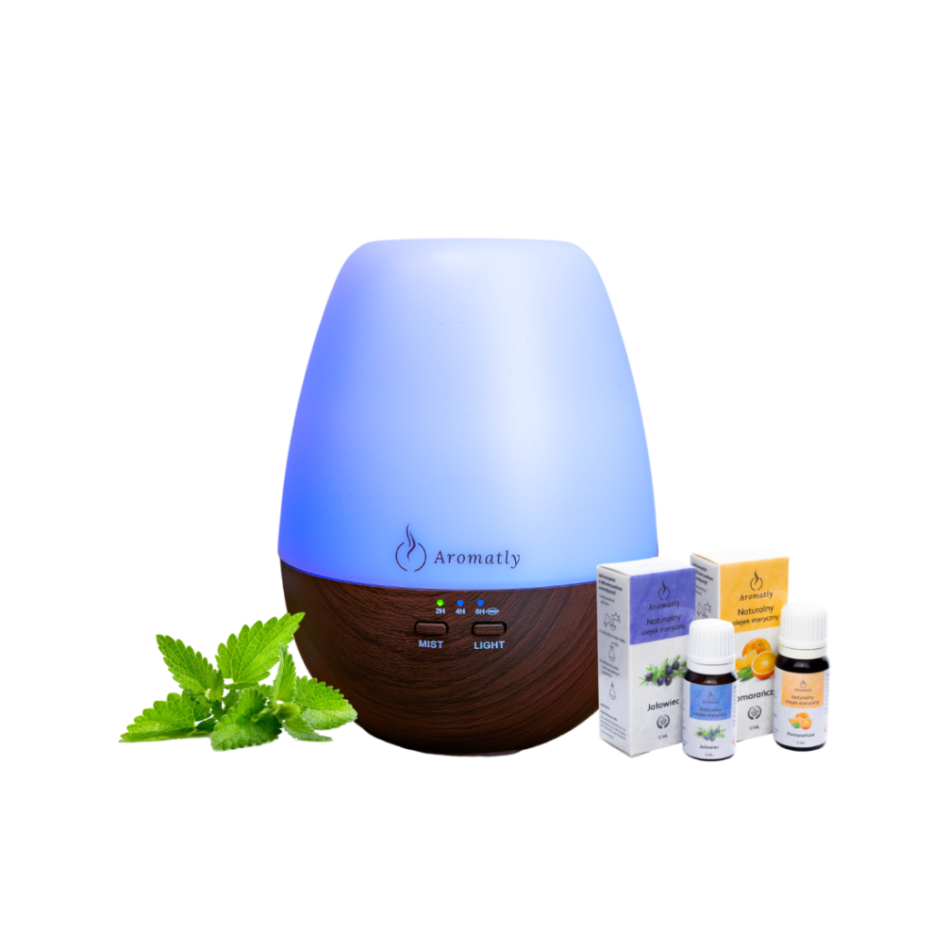 dyfuzor do aromaterapii nawilżacz z olejkami